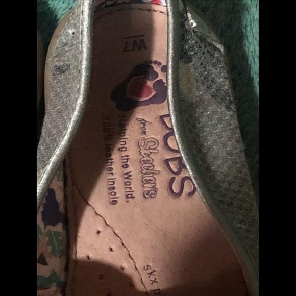 Skechers BOBs Pillow Arch Slip-On Flat Cameo Green  Size 7 S/N 39591 - Picture 5 of 8